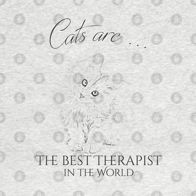 Cats are the best therapist in the world by GNDesign